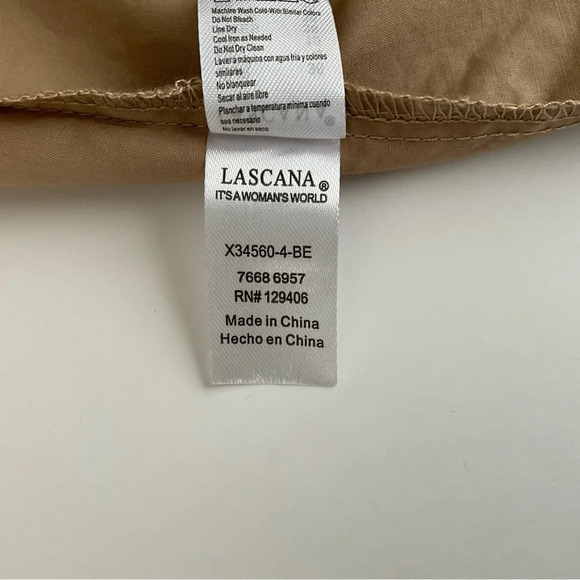 Lascana Shirt Sz 4 Mocha Brown Cotton Office Siren Corpcore Quiet Luxury Classic - Picture 12 of 12